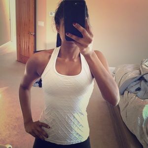 White yoga / workout tank